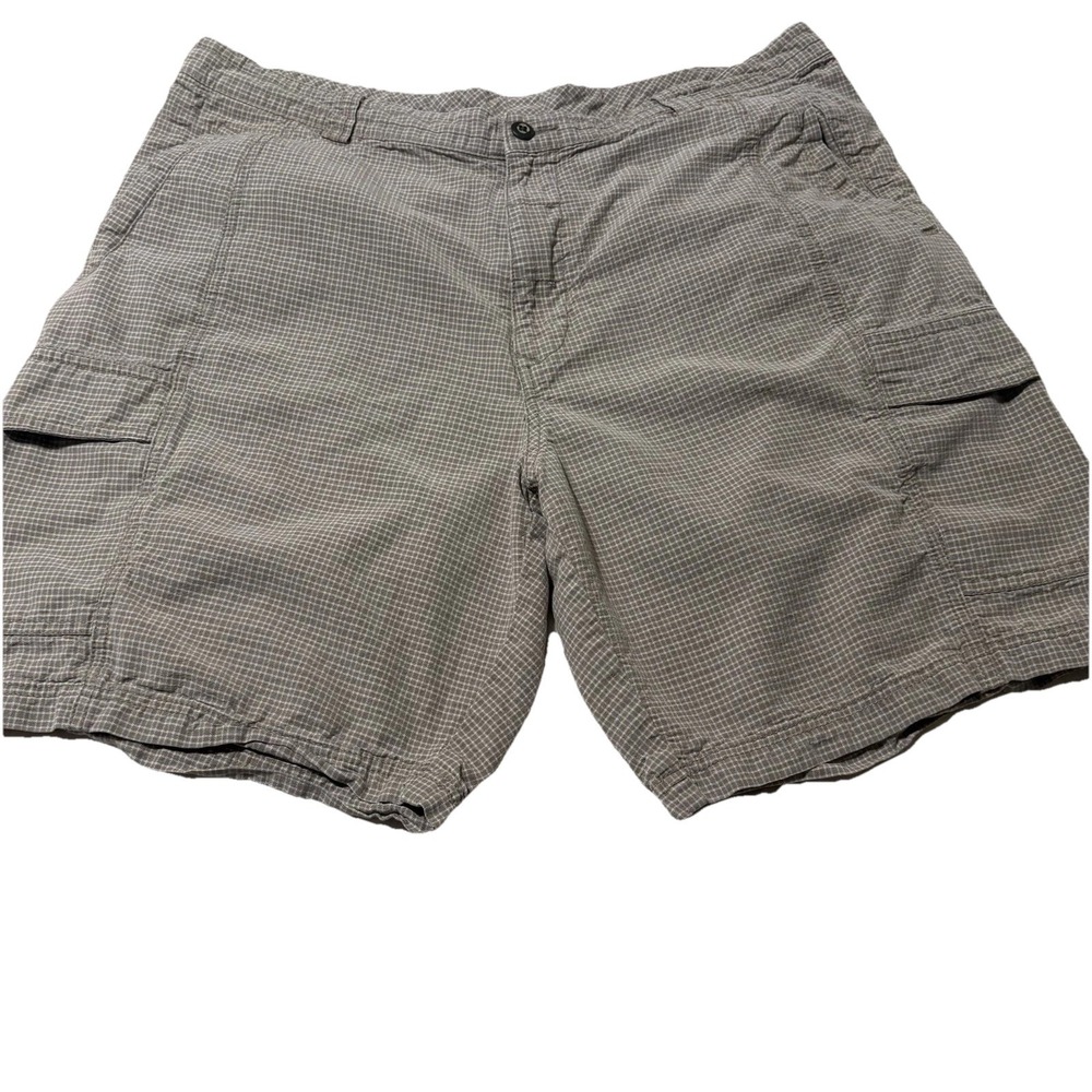 Tommy Bahama Mens Shorts Relax Size 40 Gray Plaid Casual Cotton Blend